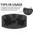 420D PU Coated Black Round Patio Table Cover, 90"D x 39"H, Waterproof All-Weather Protection