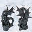 Statue de dragon avec bougeoir
