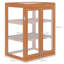 Wooden Mini Greenhouse Cold Frame - Small Greenhouse for Plants, Flowers, Orange