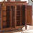 Cherry Solid Wood Shoe Storage Bench
