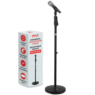 Universal Microphone Stand - Mic Mount Holder, Height Adjustable