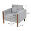 Très grand fauteuil d'appoint rembourré Elara-880945532-897279894