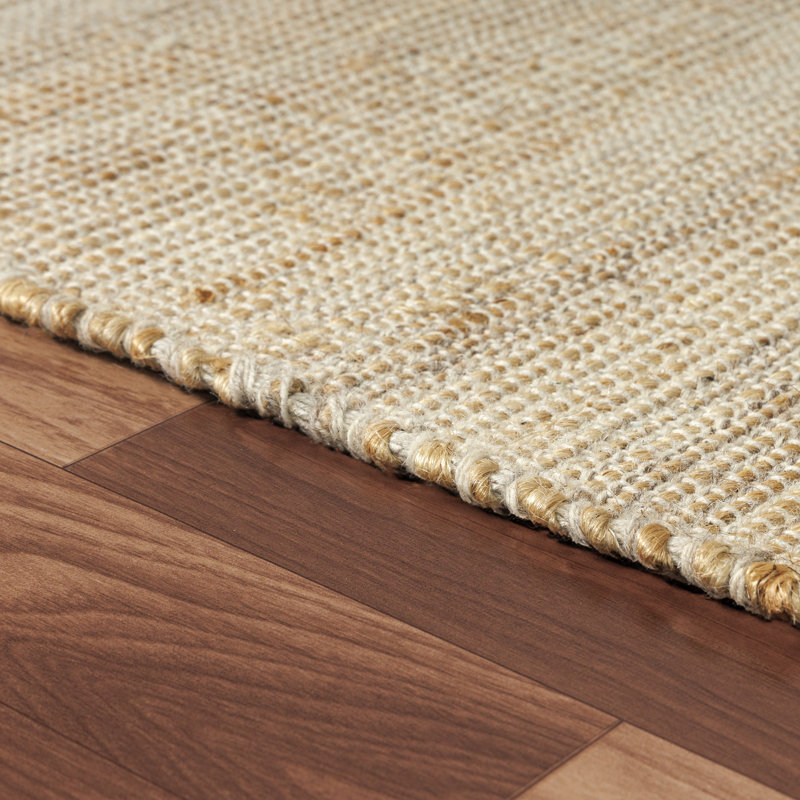 Tapis en jute / laine / coton tissé à la main Laverle, Rectangle 2 pi x 3 pi