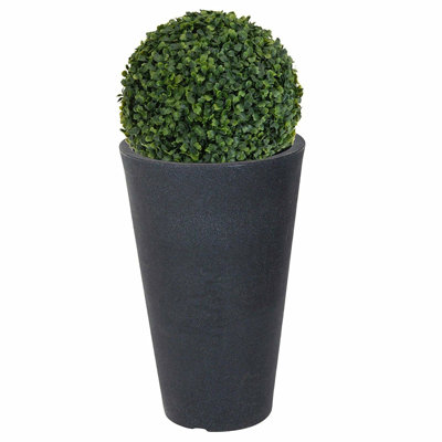 45cm Faux Boxwood Topiary in Ceramic Pot