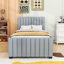  Lit plateforme en velours avec lit gigogne Cohan-106915725-130702125