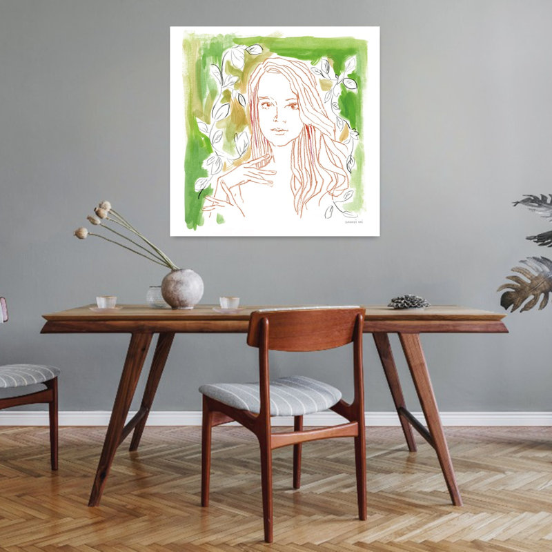 «Ethereal Youth», art abstrait paysage fantaisiste éthéré, H 32 po x l 32 po