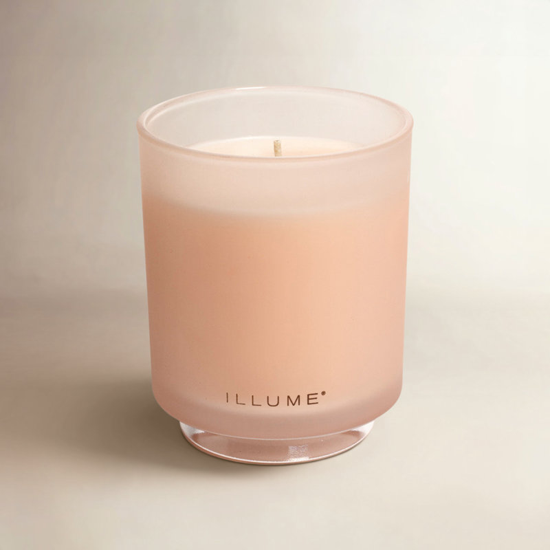 Beautifully Done Essentials Coconut Milk Mango Boxed Glass Scented Candle, Refillable Boxed Glass