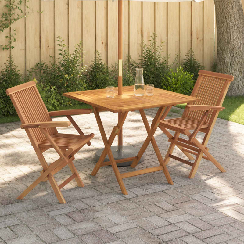 Solid Wood Patio Dining Set Table,
