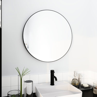 Miroir mural mural de 24 po pour une décoration moderne avec verre et panneau de 4 mm