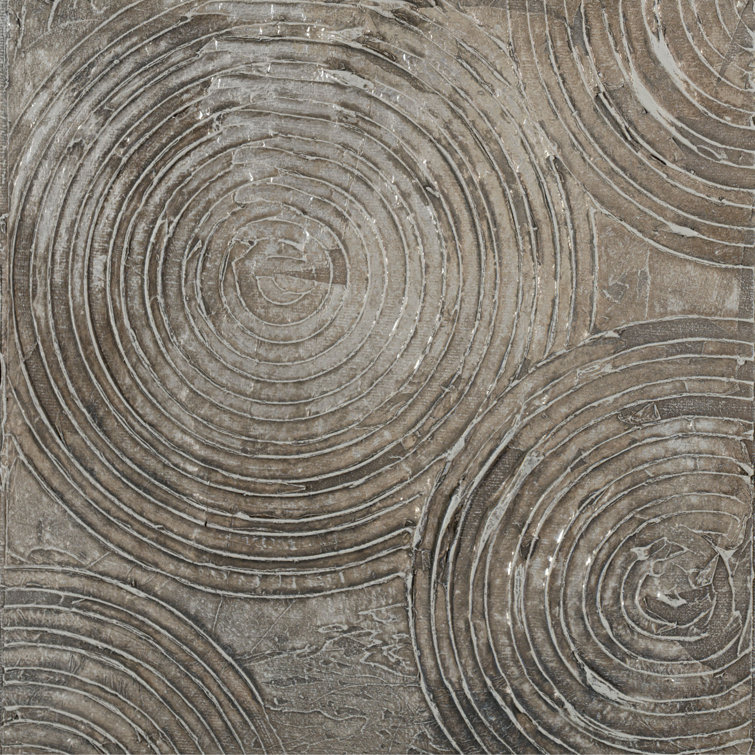 Griege Neutral Pattern I - Wrapped Canvas Print