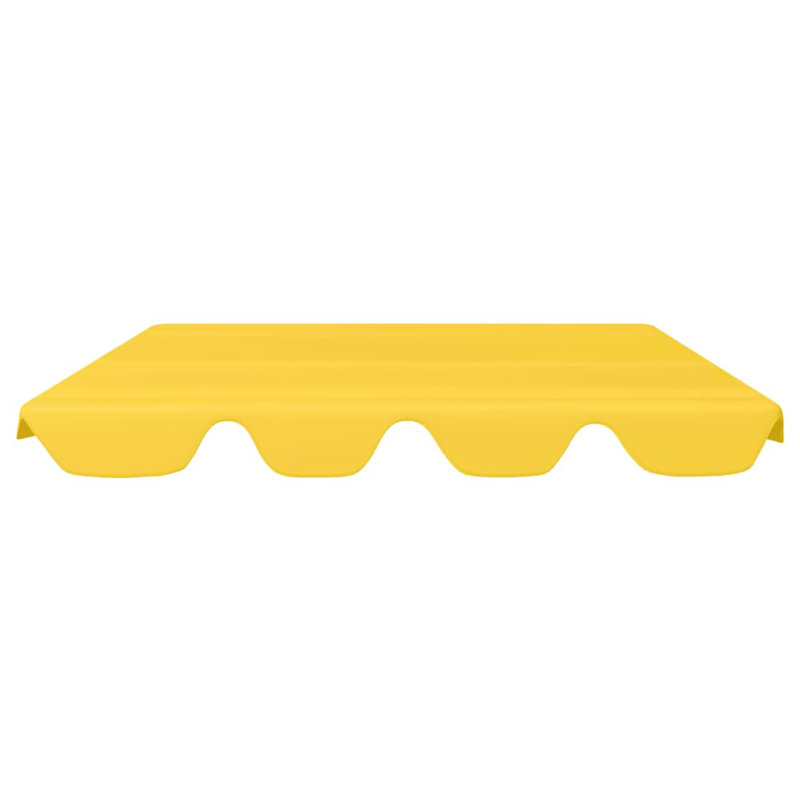 Replacement Canopy for Garden Swing, 18cm H x 122,5/145 cm W x 188cm D, Yellow