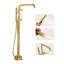 Single Handle Floor Mounted Freestanding Tub Filler with Diverter-107665802