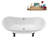 71" Streamline Clawfoot Tub,Tray,Drain and Clawfeet-101628942-102360904