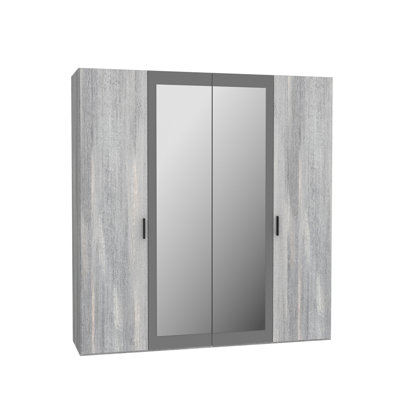 Emely 4 Door Manufactured Wood Wardrobe