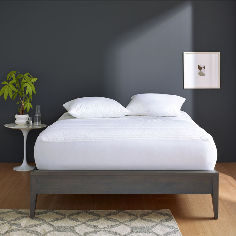 Clean Design Home x Martex Anti-Allergen 100% Cotton Cover Mattress Pad, Full/Double