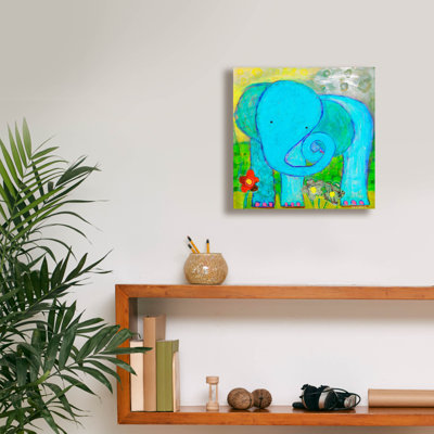 «All Is Well Elephant» par Wyanne, art mural sur toile