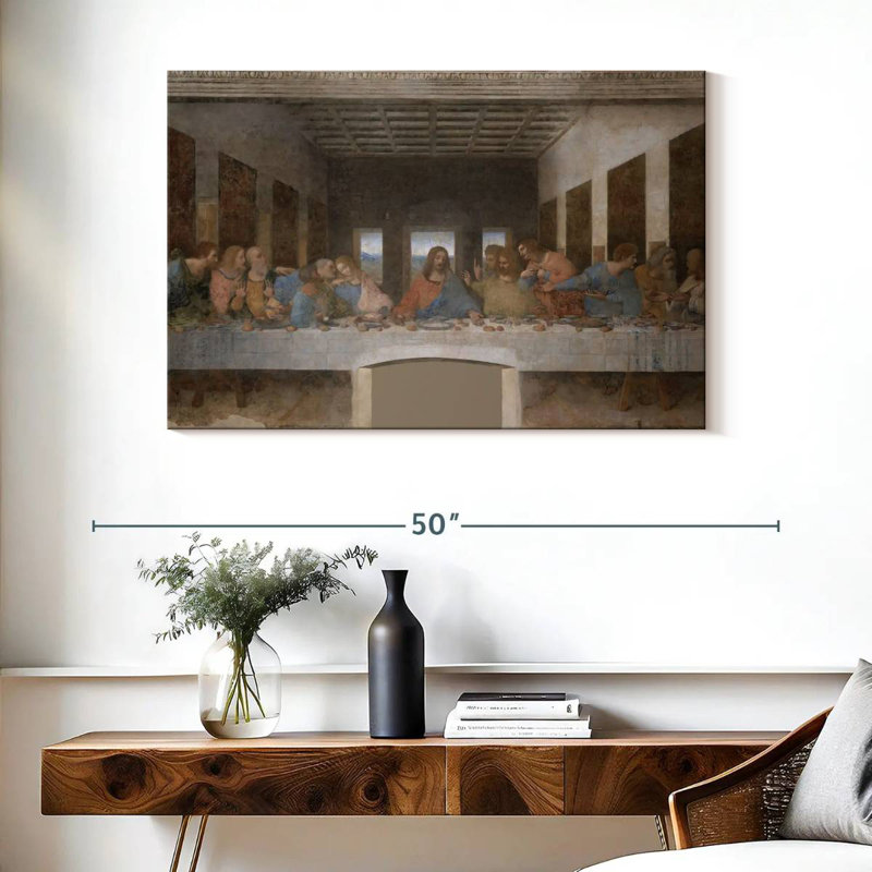 Adella la Cène 1495-98, H 26 po x l 39 po