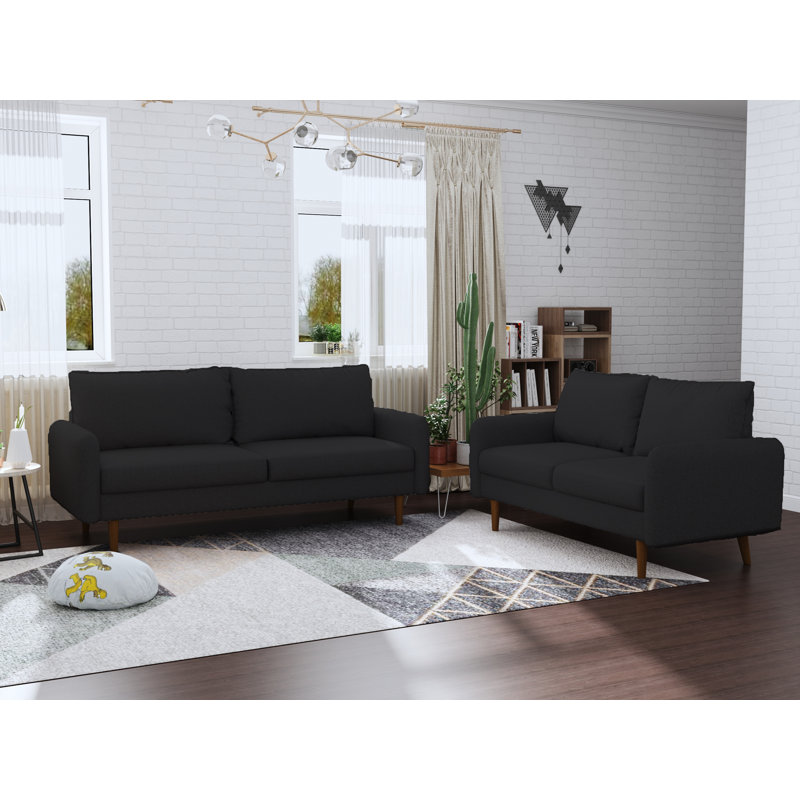 Canapé Bledian, Polyester gris anthracite
