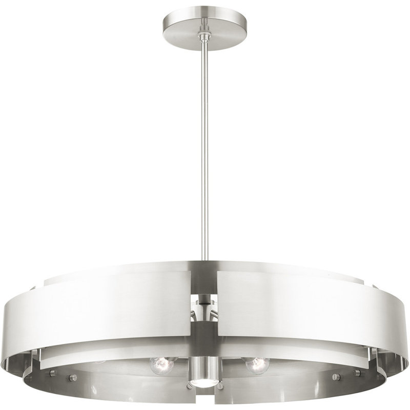 Lustre classique 7 lumières à abat-jour Jakiya