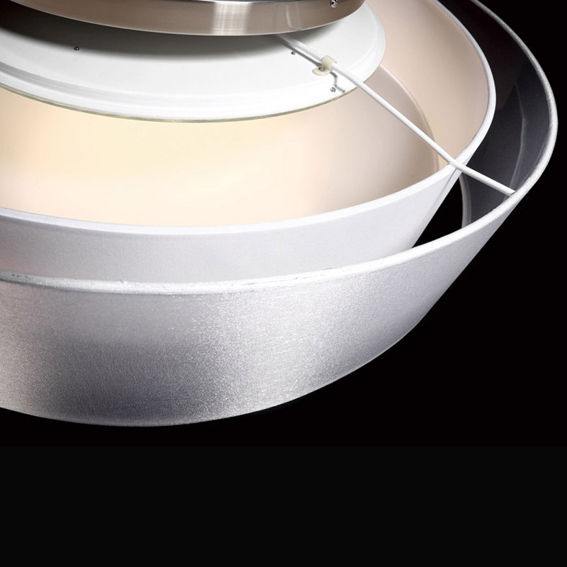 Metropolis 1 - Light Shaded Drum LED Semi Flush Mount, 4.75" H x 18" W x 18" D