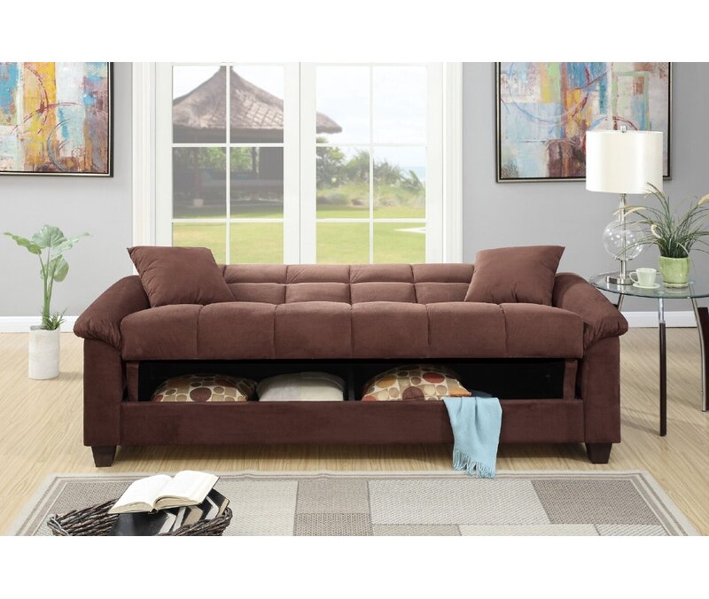 Lark Manor Amanie 84'' Upholstered Sleeper Sofa & Reviews | Wayfair