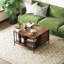 Table basse à plateau relevable avec rangement Farmhouse