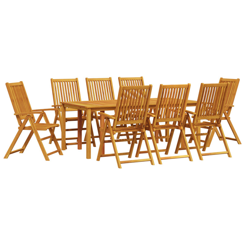 Ensemble repas 9 pièces vidaXL