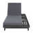 Coussin gris foncé / structure noire est en rupture de stock