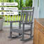 Chaise berçante d'extérieur en PEHD Theado-1180834474