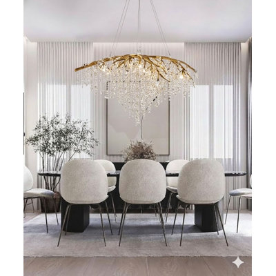 Lustre en cristal 10 lumières Eclectic