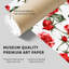 Impression florale de roses rouges VII-1934325048