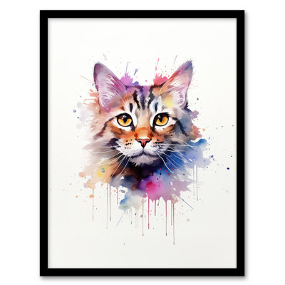 Tabby Cat - Single Picture Frame Print