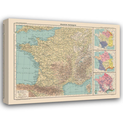 Williston Forge Schrader Gallery Wrapped Canvas Art Titled: Physical France, Schrader 1908