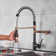 Modern Single Handle Single Hole Kitchen Sink Faucet with Pull Down Sprayer Swivel Mixer Tap
