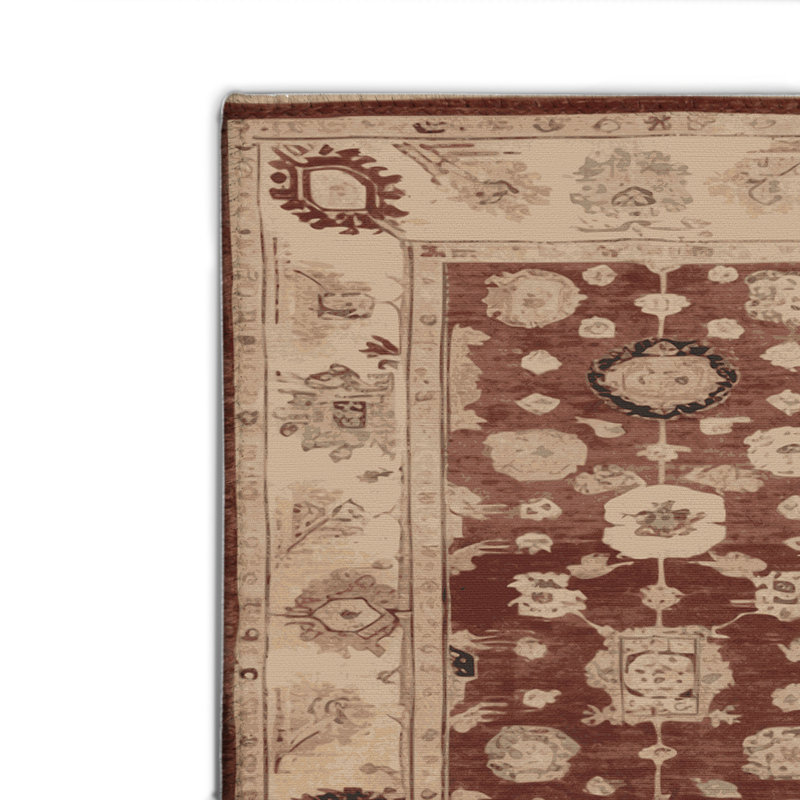 Tapis intérieur et extérieur brun Overdyed, Rectangulaire 8 pi x 10 pi