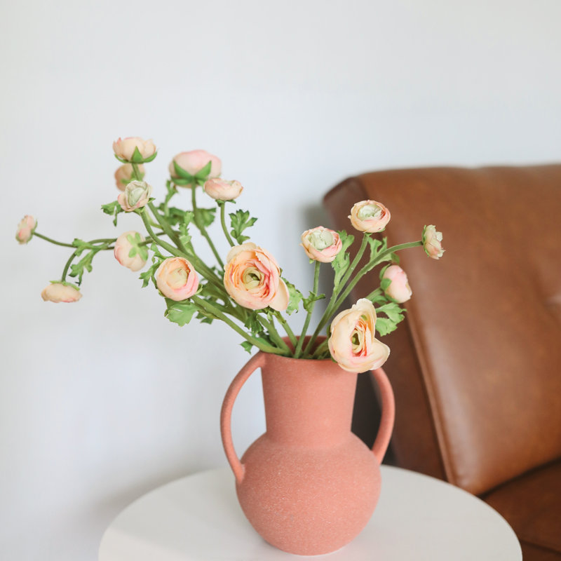 Ranunculus Faux Floral, Apricot