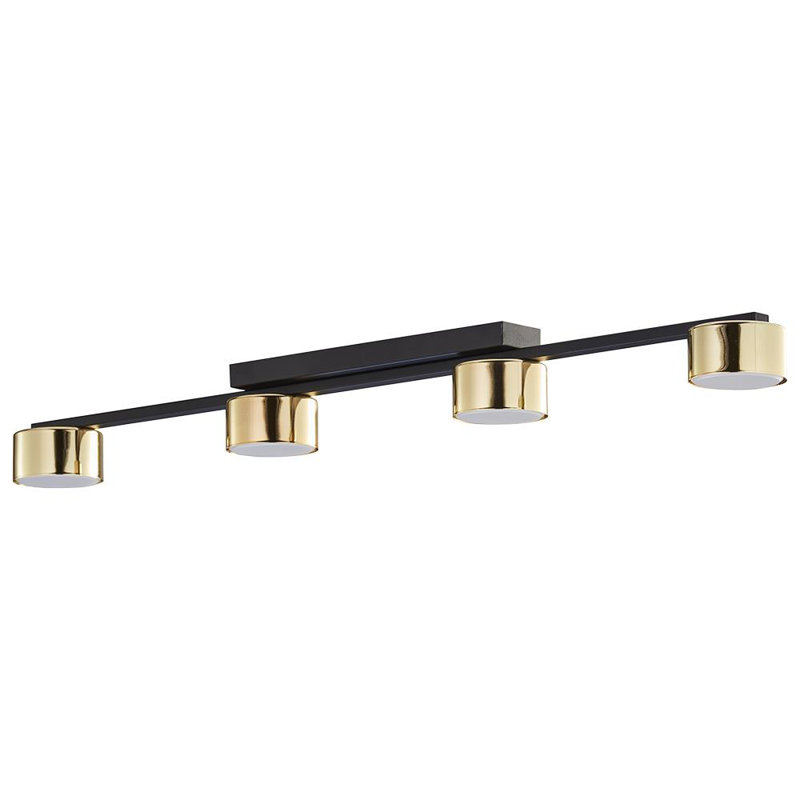 Swindell 83cm 4 -Light Track Kit, Black/Gold