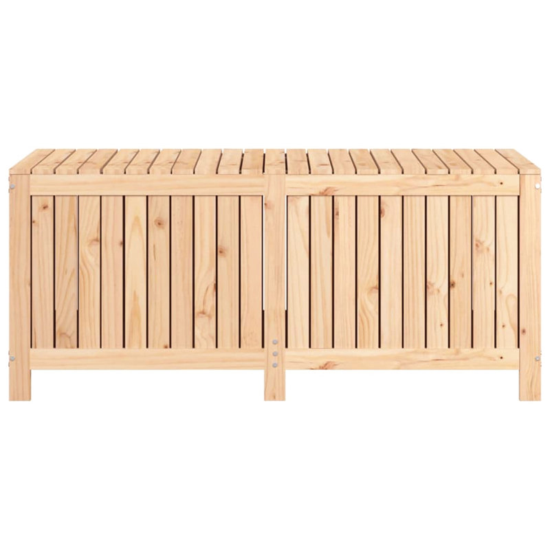 Rosalind Wheeler Damariyon 147cm W 429L Water Resistant Pine Solid Wood Deck Box in Brown