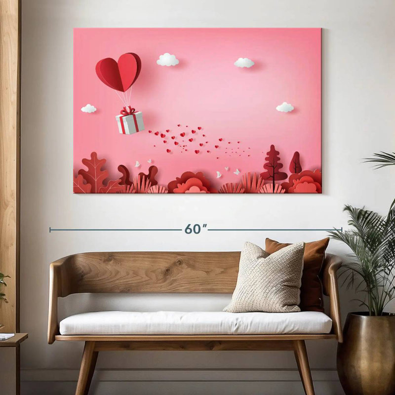Hardie Sending Valentine's Love, 34" H x 51" W