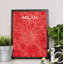Milan City Map - No Frame Print-1365990103