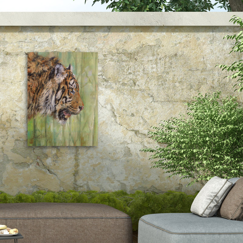 Toile d'extérieur David Stribble Amur Tiger Profile, H 14 po x l 19 po