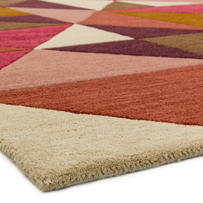 Jacinda Geometric Wool Hand Tufted Area Rug, Rectangle 200 x 290cm