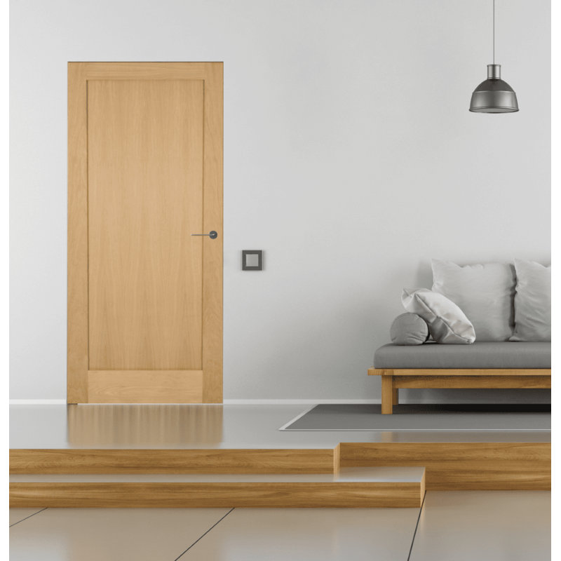 Beckemeyer Oak Shaker P10 1 Panel Internal Door, 61" W x 198.1" H