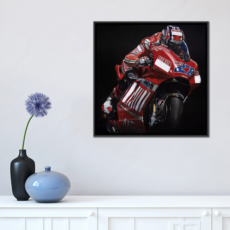 " Stoner " by Todd Strothers, 18" H x 18" W x 1.5" D, Black Framed Canvas, No Mat
