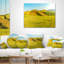 Coussin lombaire imprimé paysage champêtre