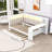 Daybed with Trundle, Storage Shelves, Desk, LED Lights and Charging Station-50974885