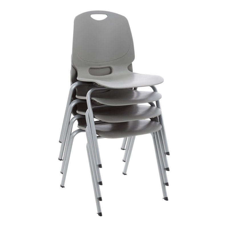Ensemble de chaises de classe empilables 18 po Cleorand, Graphite