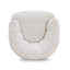 Fauteuil d'appoint pivotant en velours crème Jasmine-125328369