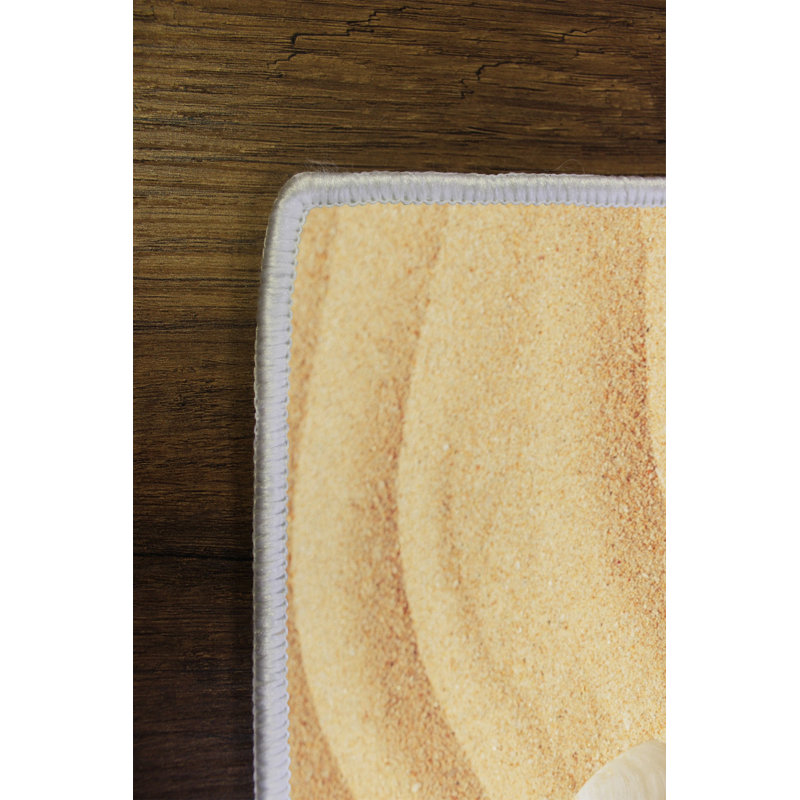 High-Quality Area Rug, 100% Polyester, 47.2 x 70.9 inches | Antibacterial, Eco-Friendly, Non-Slip PVC Dot Underside | Machine Washable, Digital Printed Design in Beige, Cream, Orange & Yellow | Perfect for Home Décor & Comfort
