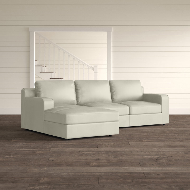 Mukai Upholstered L-Shaped Sectional, Left Hand Facing, Beige